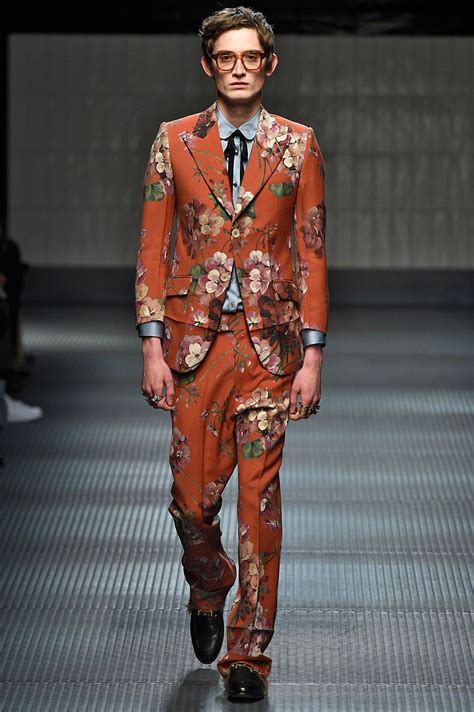 orange gucci suit|who makes gucci suits.